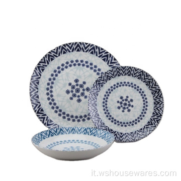 Vendita calda Belle fashion pad stampa tableware in ceramica